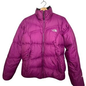 The North Face Reversible 550 Down Jacket Purple and Plum Size Small